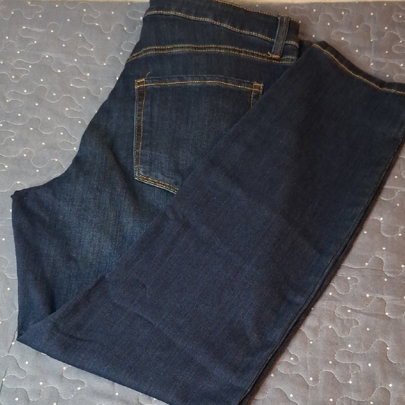 LC Lauren Conrad Dark Blue Baja Denim Mid rise Skinny Jeans size 16 NWT - Picture 1 of 7